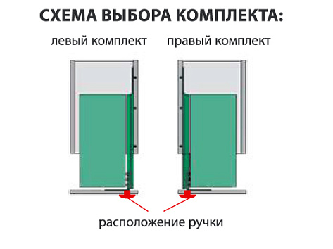 Механизм в нижнюю базу Комфорт 200 мм, левый, 2 полки, титан, Art. 2377120102, Kessebohmer