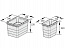 Система сортировки и хранения Assistent с щеткой и совком на ширину фасада 600 мм, 2*12+2*5,5л, Германия, Ninkaplast