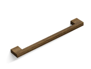 Ручка мебельная  Bridge HL-017M деревянная (дуб), коричневая, 160 мм