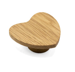 Ручка мебельная  LOVE, деревянная (дуб),  светлое масло