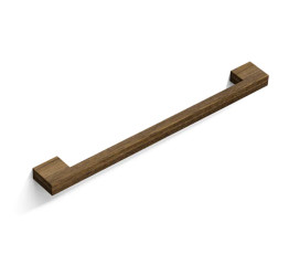 Ручка мебельная  Bridge HL-017M деревянная (дуб), коричневая, 288 мм