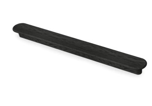 Ручка мебельная  Grace HL-009M деревянная (дуб), черная, 192 мм
