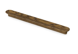Ручка мебельная  Grace HL-009M деревянная (дуб), коричневая, 192 мм