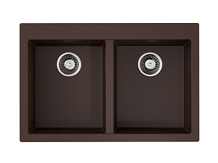 Мойка Bosen 80-2-DC, 800x530x200мм, Tetogranit/темный шоколад