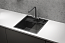 Мойка кухонная Granula KS-5051, 500х5100мм, черный матовый, нерж сталь