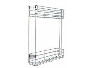 Бутылочница KR08, 200 мм без направляющих Bellissimo KR07/1/0/200, хром, Boyard