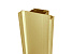 Ручка-профиль, фальш Gola вертикальный срединный (просвет 34мм), 4,5 м, алюминий, золото (для 16мм ДСП), Россия