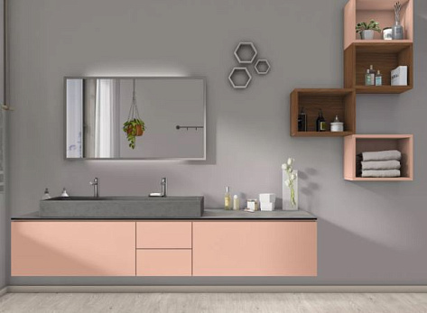 Панель матовая на основе МДФ покрытая БСП 2800x1220х18 U232 ТМ9 Абрикос нюд, PS Top, EGGER