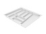 Лоток для столовых приборов OrgaTray 740 для AvanTech YOU, NL500, B600, белый, Art.9302746, Hettich