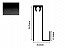 Профиль горизонтальный нижний SLIM, черный матовый (окраска) 2800, Absolut
