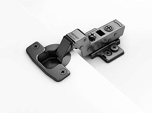 Петля MASTER BLACK вкладная 110* с доводчиком, Clip-On, 48AX , Art. 10102432Y Samet