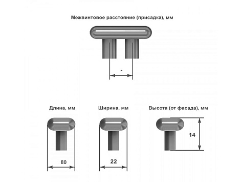 Ручка мебельная, кнопка GU53, черная кожа, сатин, Gamet