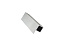 Профиль квадратный алюминиевый для полки, 4200 мм, серебро браш