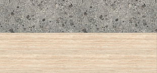 Стеновая панель двухсторонняя 4100х640х8 F030 ST75 Травертин Маргарита: F021 ST75 Терраццо Триест серый, Гр.1-3, Egger*