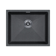 Мойка Paulmark LUMI, LU55-DG,  555х460х210 мм, графит, в комплекте