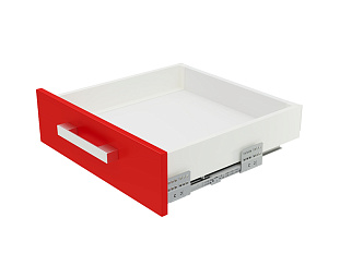 Комплект ящика  с прямыми боковинами СТАРТ SOFT с доводчиком стандартной высоты, 86мм, белый, SB18W.1/350, Boyard