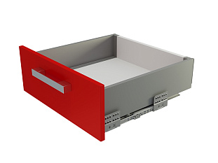 Комплект ящика  с прямыми боковинами СТАРТ SOFT с доводчиком средней высоты, 118мм, серый, SB19GR.1/450, Boyard