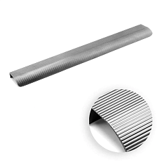 Ручка мебельная, торцевая TOUQUET, 2х225/550 мм, брашированный никель, Metakor