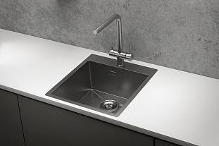 Мойка кухонная Granula 4600, 460х510мм, СТАЛЬ сатин, нерж сталь