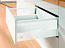 Комплект ящика InnoTech Atira 176х350 белый, с релингом, полн. выдв., Silent System, Art. 9230058, Hettich
