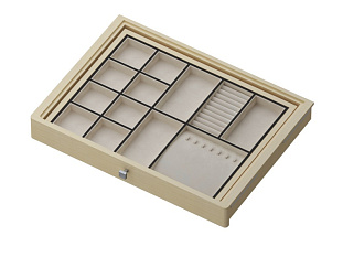 ARISTO Полка для аксессуаров с доводчиком, серия 460, L=607, Дерево светлое, металлик Art. WD0469.VP060.MG0PC.RU