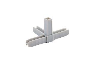 Уголок сборочный 4d, серый металлик, Алюмформ