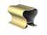 GDS40R Ручка-профиль симметричная золото 5400 мм, Dorwell