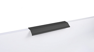 Ручка мебельная, торцевая METRICA RT112BL.1/160/200, 160 / 200 мм, черный, Boyard