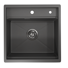 Мойка кухонная Granula 5051, 500х5100мм, графит матовый, нерж сталь