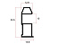 Ручка-профиль асимметричная SLIM трапеция, черный муар 5400, Dorwell