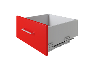 Комплект ящика с прямыми боковинами СТАРТ SOFT с доводчиком высокий, 167мм, серый, SB20GR.1/550, Boyard