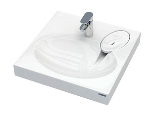 Раковина над стиральной машиной STERN 700431, белая, 60х60, с комплектом, Paulmark