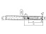 Менсолодержатель скрытый c регулировкой  (в комплекте 3 детали), 150 мм, 20 кг/шт, металлический