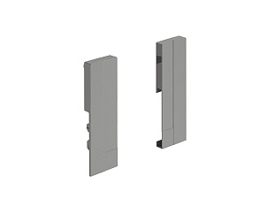 Комплект соединителей передней панели внутр. ящика InnoTech Atira 100, высота 144 мм, серебристый, комплект Art.9293516, Hettich