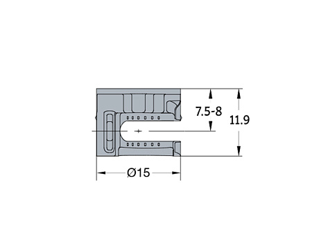 Эксцентриковая стяжка для плит 16 мм, System 5 CAM 5000, TeraBlack, Арт. 009690-959-00, Titus