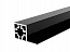 CADRO каркасная система, Профиль с бортиком для прикручивания панели 16мм изнутри, 3м, черный
