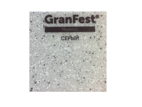 Мойка кухонная Granfest GF - LV-760K, 760x500x200мм, серый, искусственный камень, в комплекте