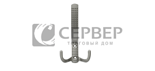 Крючок мебельный K305SC, трехрожковый, матовый хром, Китай