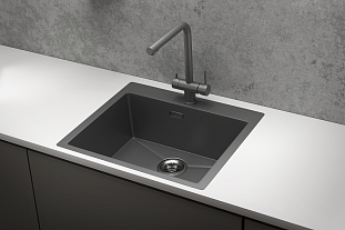 Мойка кухонная Granula 5951, 590х510мм, ГРАФИТ матов, нерж сталь