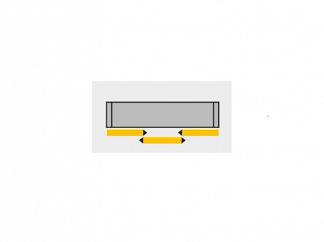 Комплект демпферов Silent System на открывание для TopLine L 3 дв. шкафа, профиль перед верх.пан. Art. 9169656, Hettich