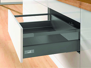 Комплект ящика InnoTech Atira 144х420 антрацит, с релингом, полн. выдв., Silent System, Art. 9234550, Hettich