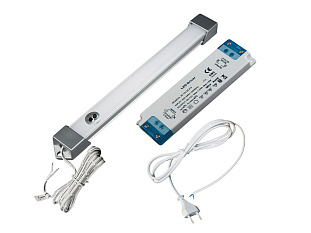 Комплект накл. профиля 0,38 м с LED лентой/холодный свет/блок пит/ИК-выкл/сет.шнур