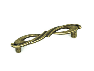 Ручка мебельная, скоба FS-140, 96 мм, античная бронза, Валмакс