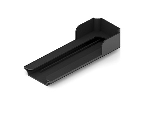 ARISTO Декоративная накладка для механизма мультипоследовательного синхр. открывания 4 в 1, пластик, черный , FH0014.VP000.BK000.CY