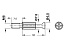 Шток ввинчиваемый, метрический S200 "Minifix Standard", M6/7,5/34мм Art. 262.28.690, HAFELE