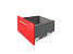 Комплект ящика с прямыми боковинами СТАРТ SOFT ЭКСТРА с доводчиком высокий 199мм, графит, SB21GRPH.1/450, Boyard