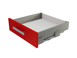 Комплект ящика  с прямыми боковинами СТАРТ SOFT с доводчиком стандартной высоты, 86мм, серый, SB18GR.1/400, Boyard