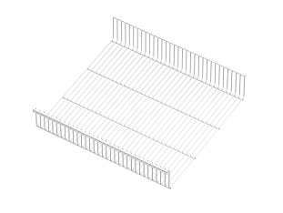ARISTO Полка-корзина проволочная, серия 460, L=450, белый Art. WA0335.VP045.WH0PC.RA