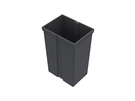Контейнер для сбора мусора Pull, 29 литров, пластик, антрацит, Art. 9279393, Hettich