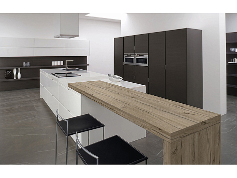 Компакт-плита HPL Compact Дуб Кера (Шпон) 4200х1320х12мм black, арт.2075,ARCOBALENO